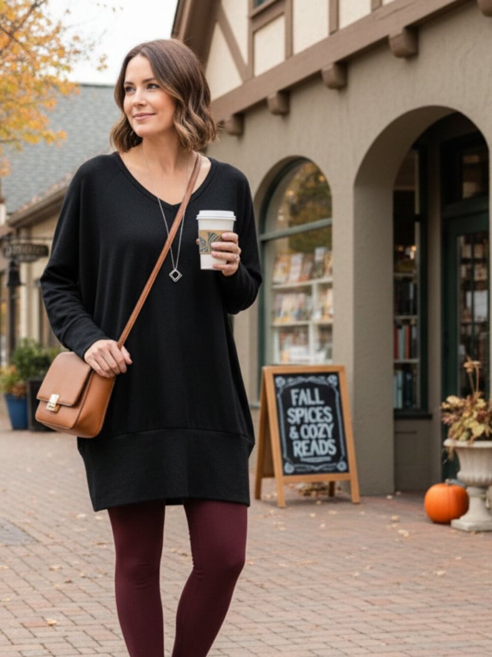 Go Couture V-Neck Dolman Sleeve Tunic Sweater Black XL Casual Pullover As-Is